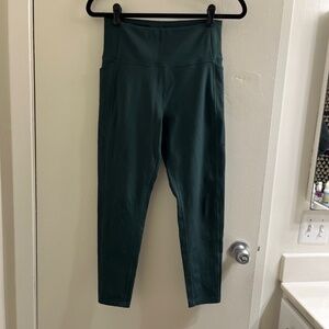Girlfriend Collective Deep Green High Rise Compressive Pocket Leggings